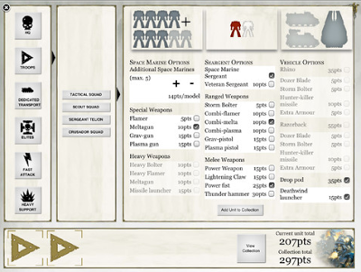 Army Buider integrado en el codex digital