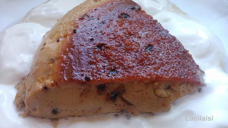Flan de chocolate y nata Flan de chocolate y nata