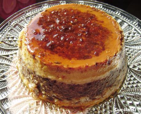 Flan de chocolate y nata Flan de chocolate y nata