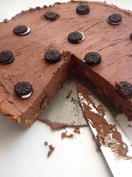 TARTA DE MINIOREOS Y MASCARPONE CON CHOCOLATE