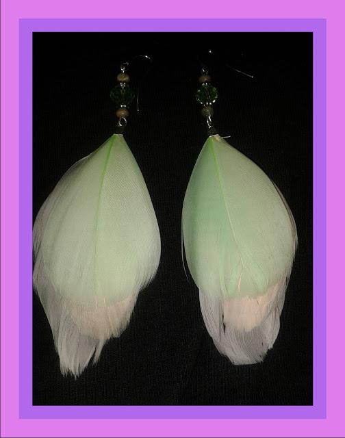 PENDIENTES PLUMAS