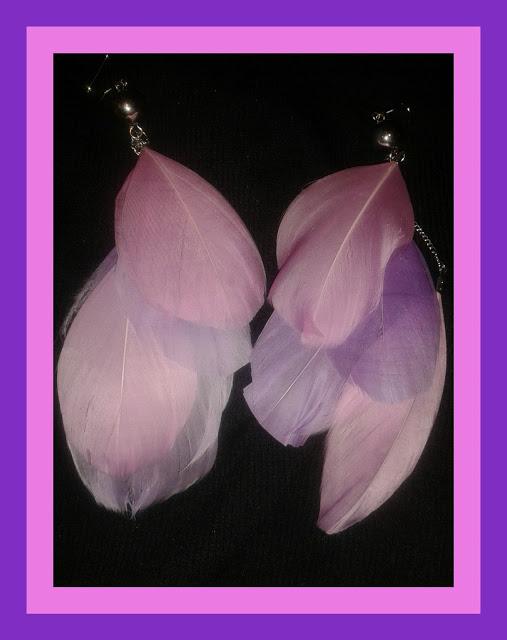 PENDIENTES PLUMAS