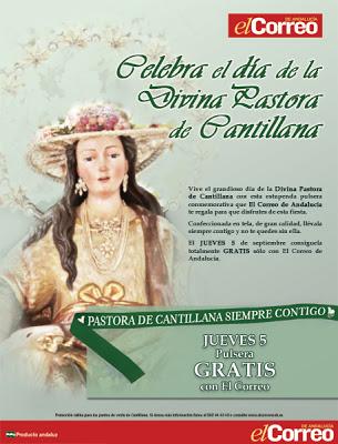 Pulsera de la Divina Pastora gratis con El Correo de Andalucía