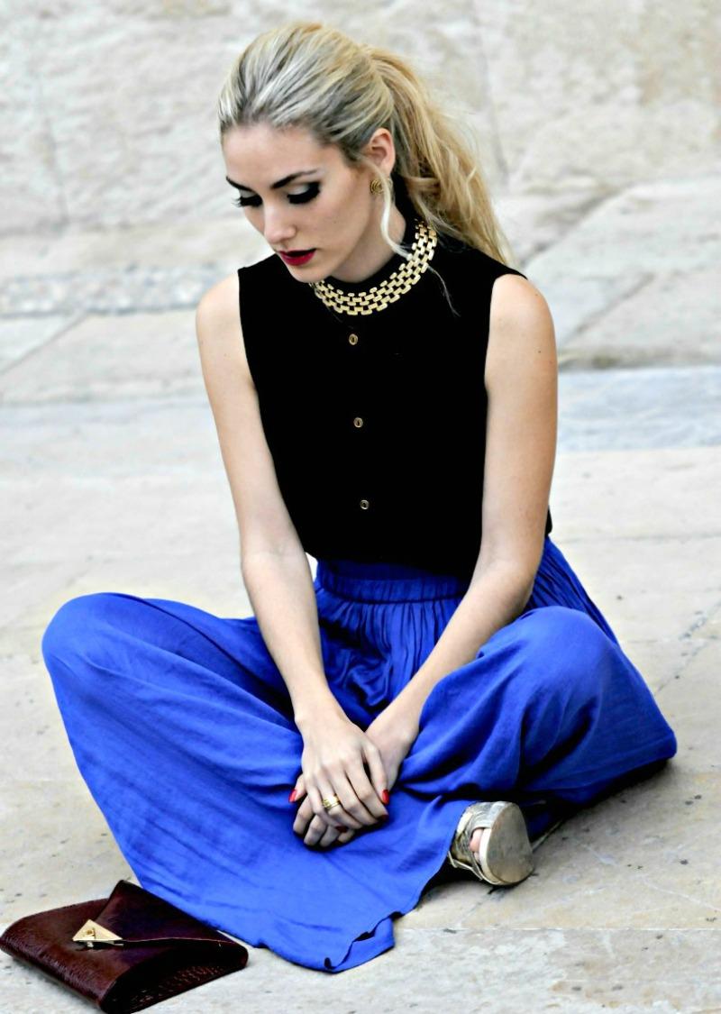 Palazzo pants street style