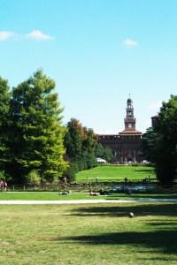 Vistas del Castello desde Parco Sempione