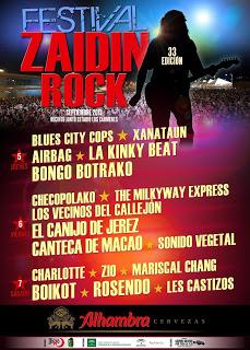 Zaidin Rock 2013: Rosendo, Canteca de Macao, Bongo Botrako, Boikot, El Canijo de Jerez...