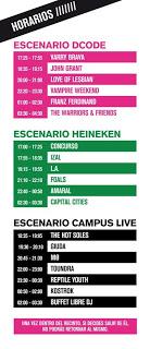 Horarios del DCode Festival 2013