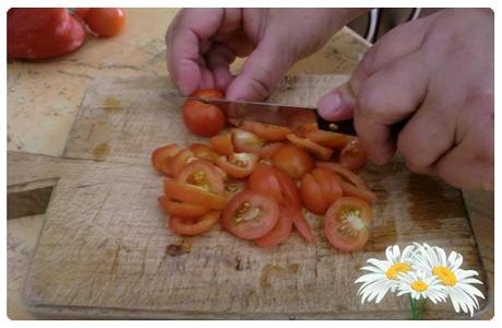 Picando tomates