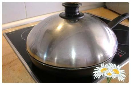 Como preparar tortilla de calabacín Tapar la sarten