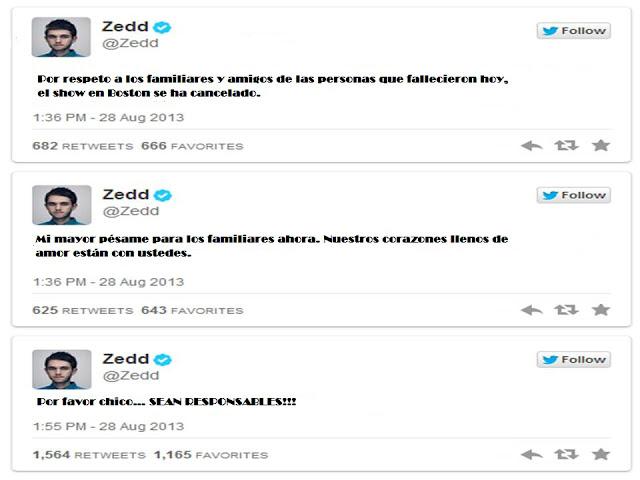 Show de Zedd en Boston Last Night termina con un muerto, dos Hospitalizado