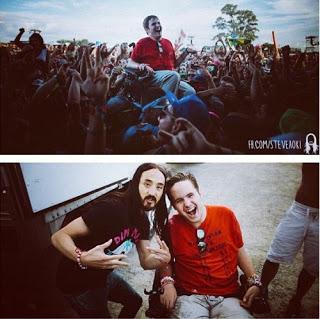 Steve Aoki lanza tortazo desde 80 metros y le cae a un chico en silla de ruedas