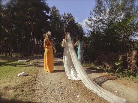 Bodas de hoy... Inspirada en un cuento de ninfas y hadas del bosque...