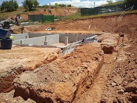 A-cero Projects Continuan las obras en la Finca Las Mercedes: Cimentación