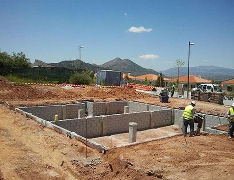 Continuan las obras en la Finca Las Mercedes: Cimentación