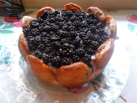 Chalota de helado de yogur y moras y viaje a Portugal