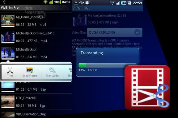 VidTrim Pro v 2.2.5 , Editor de Video