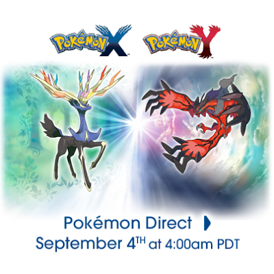 Nuevo Nintendo Direct de Pokémon X/Y Mañana 4 de Septiembre