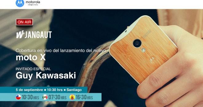 Acompáñanos este jueves para el lanzamiento de Moto X en Chile #wjangaut