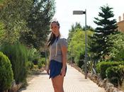 Blue Skirt with Details