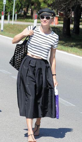 Diane Kruger, de Alberta Ferretti, deslumbra en Venecia