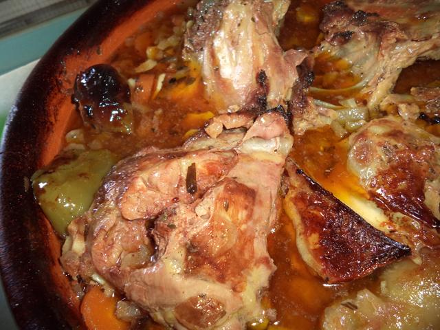 Cazuela de Gallo al Horno