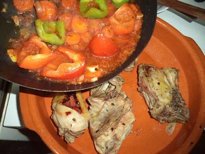 Cazuela de Gallo al Horno