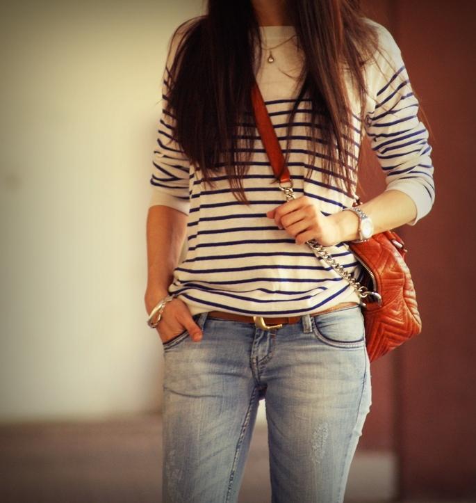 animal print & navy combo