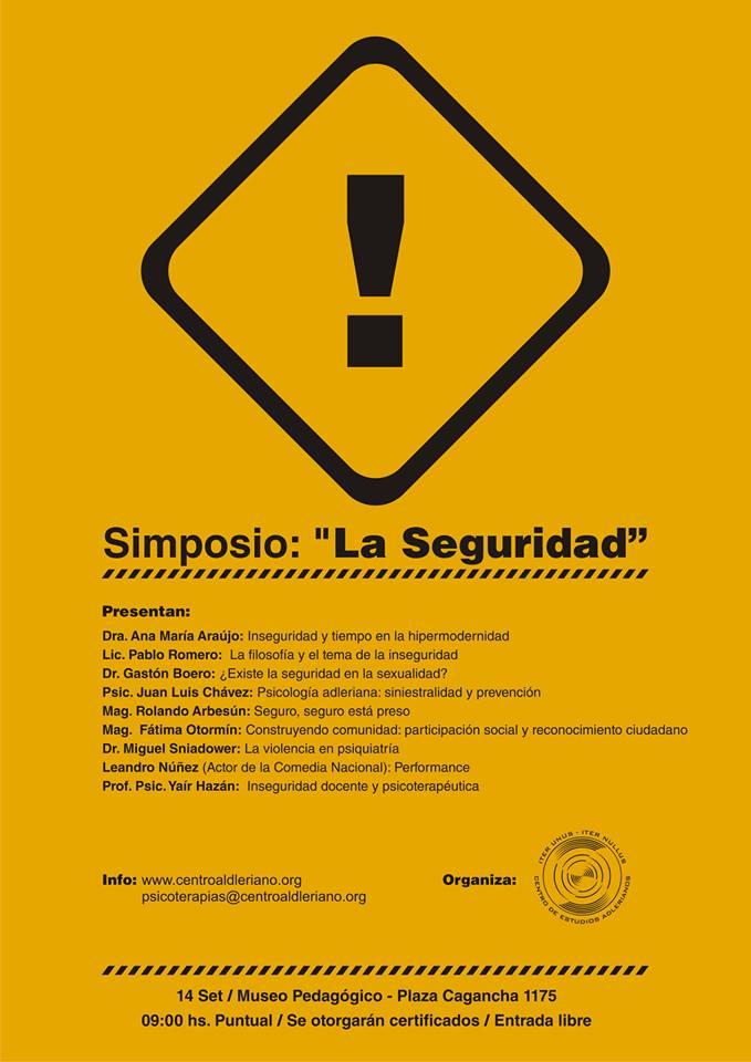 [Montevideo, Uruguay] «La Seguridad», simposio de extensión universitaria