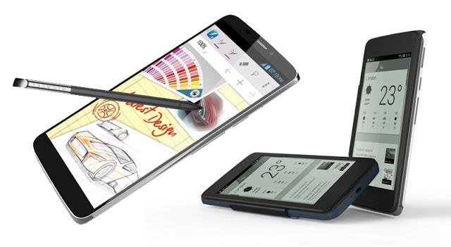 Así luce el Alcatel One Touch Hero, un móvil con pantalla de tinta electrónica