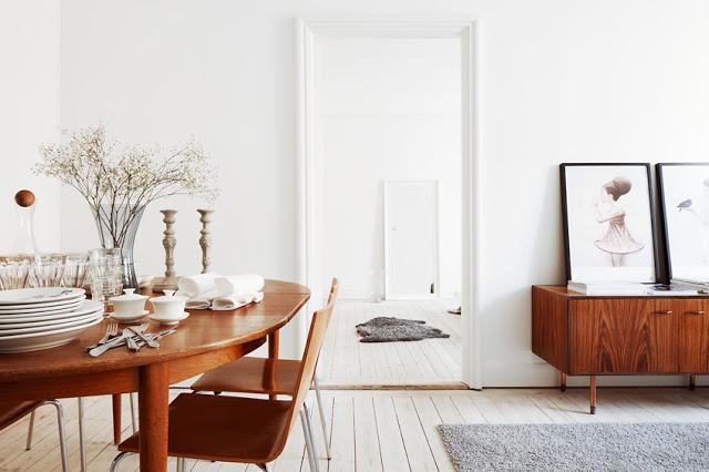 El aire de los 60 en una vivienda en Estocolmo