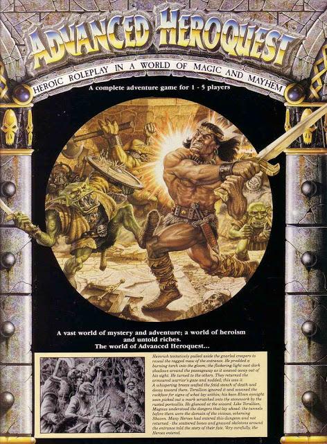 Anuncio de Advanced Heroquest 1ª edición(1989)