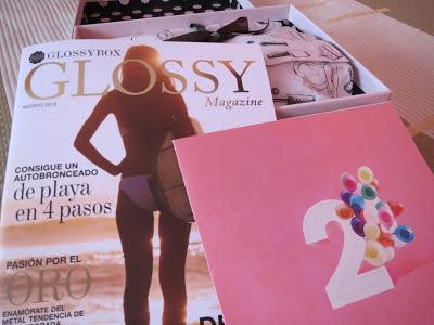 Glossybox Segundo Aniversario: Agosto 2013.
