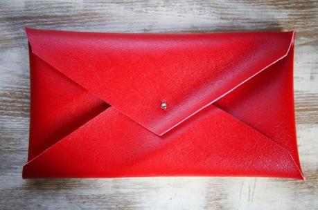 Estuche, funda o bolso en forma de sobre sin costuras DIY tutorial bolsa sobre monedero estuche