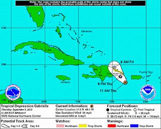 Gabriel baja a depresión tropical.