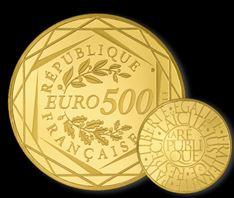 Nueva moneda de oro de 500€ de la moneda de Paris