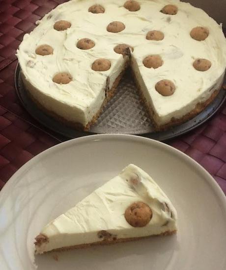 TARTA DE CHOCOLATE BLANCO CON CHIPS AHOY