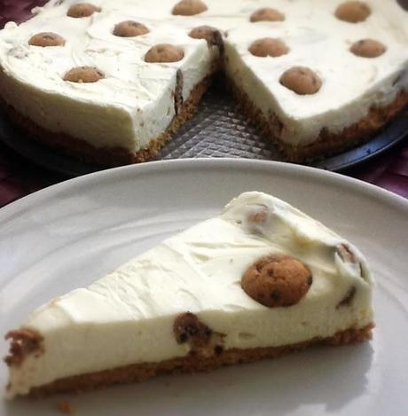 TARTA DE CHOCOLATE BLANCO CON CHIPS AHOY