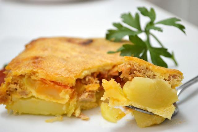 Pastel de Patatas gratinadas (Microondas)