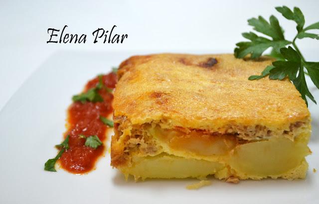 Pastel de Patatas gratinadas (Microondas)