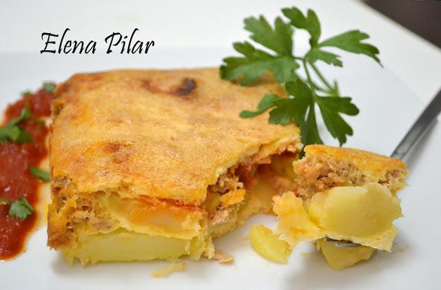 Pastel de Patatas gratinadas (Microondas)