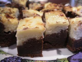 BROWNIE CON TARTA DE QUESO