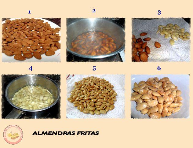 ALMENDRAS FRITAS CON SAL ( PASO A PASO )