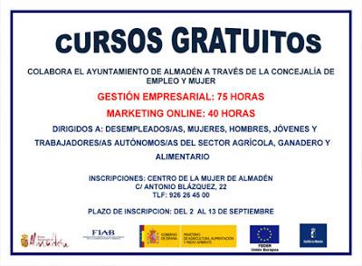 Cursos gratuitos en Almadén