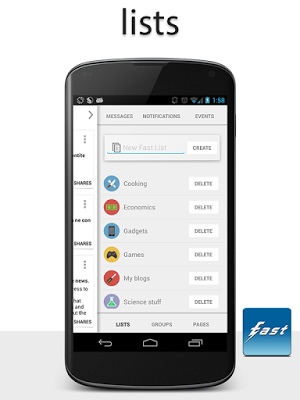 Fast Pro for Facebook v 2.1 APK , Cliente de Facebook