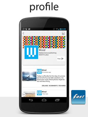 Fast Pro for Facebook v 2.1 APK , Cliente de Facebook