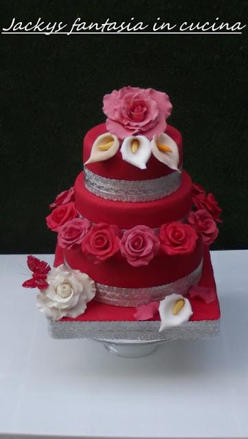 jacky's fantasia in cucina Wedding Cake Rose!!!  D' Jacky ceron!!