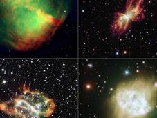 Nebulosas planetarias alineadas entre