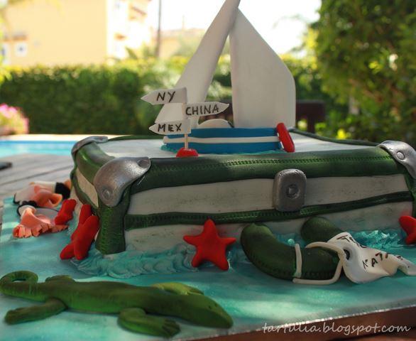 Tarta Maleta de Verano