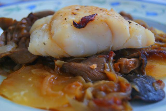 Bacalao con Setas