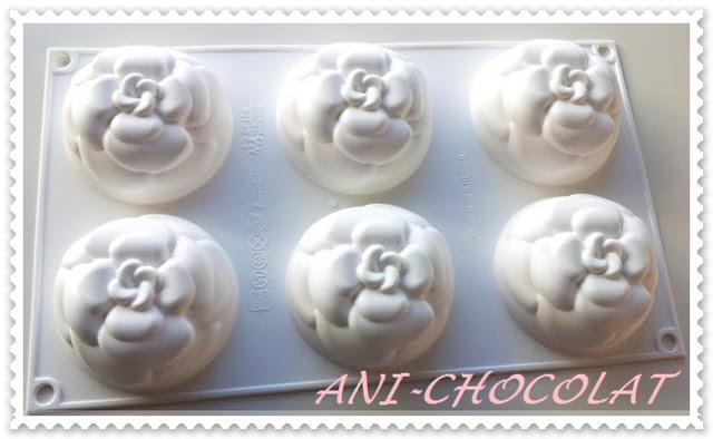 Rosas Cheesecake light (molde Silikomart)